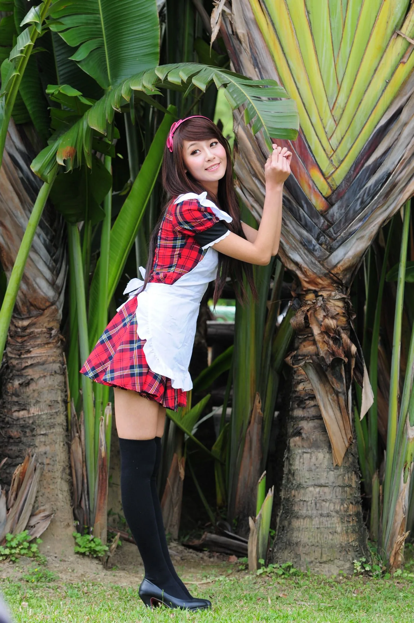 [Buổi chụp ảnh ngoài trời của Beautyleg] Winnie Xiaoxue - Bộ ảnh ngoài trời ngọt ngào và dễ thương trong trang phục hầu gái. - 37